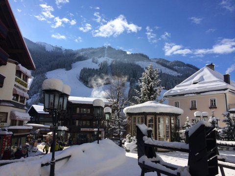 Så smukt! Fra Saalbach by.